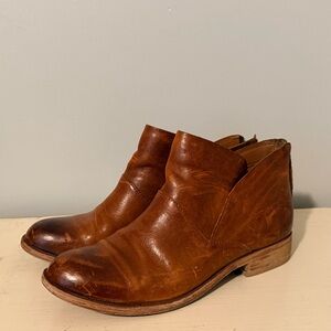 Women’s Kork-Ease Brown Leather Ankle Boots